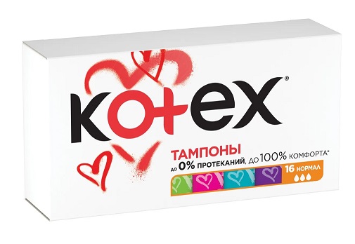 Kotex (Котекс) тампоны нормал 16шт