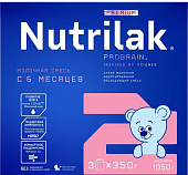Нутрилак Премиум 2 (Nutrilak Premium 2) молочная смесь адаптированная с 6 месяцев, 1050г, Инфаприм ЗАО